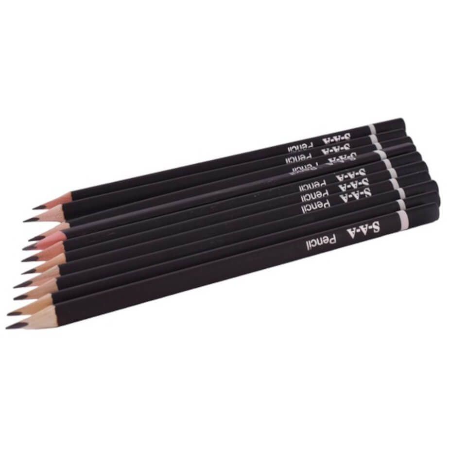 12 Piece Triangular HB Pencils