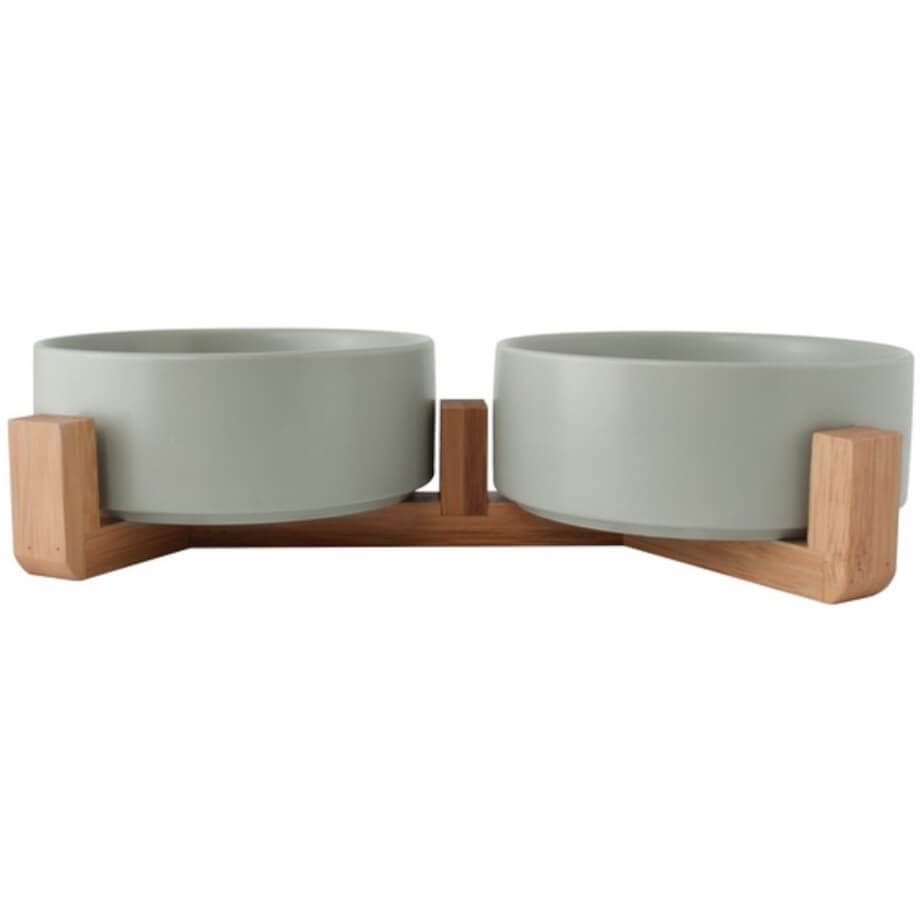 2-Piece Pet Bowl & Stand