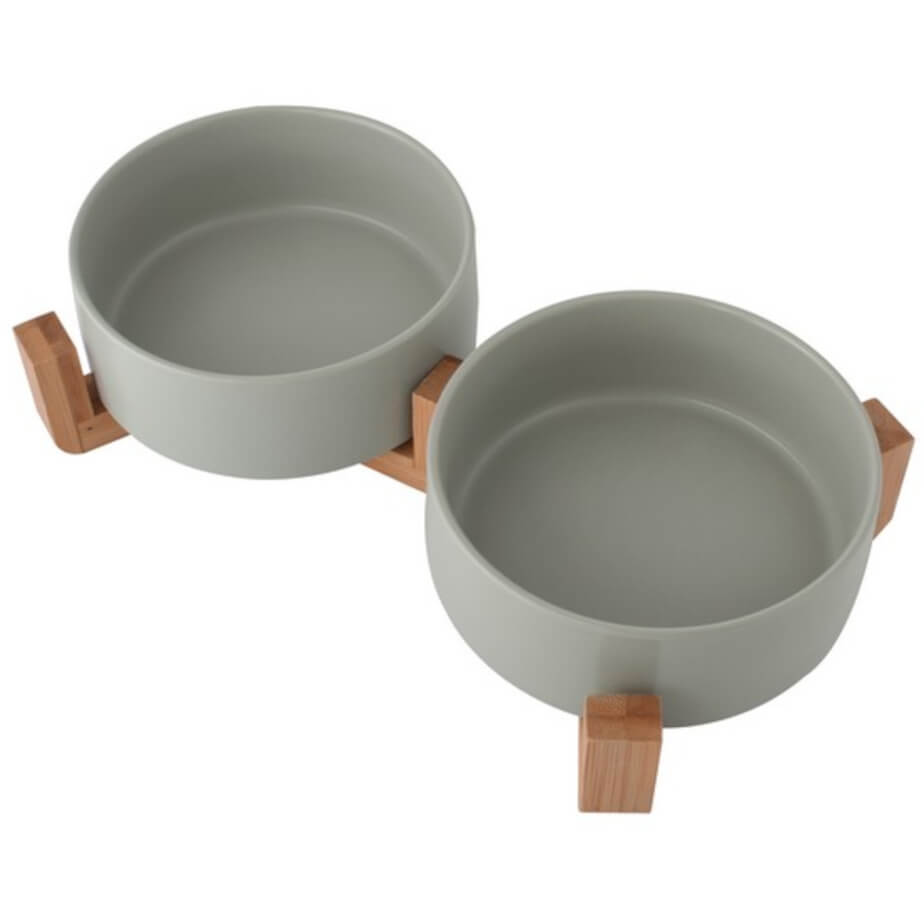 2-Piece Pet Bowl & Stand