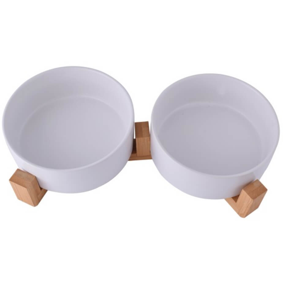 2-Piece Pet Bowl & Stand