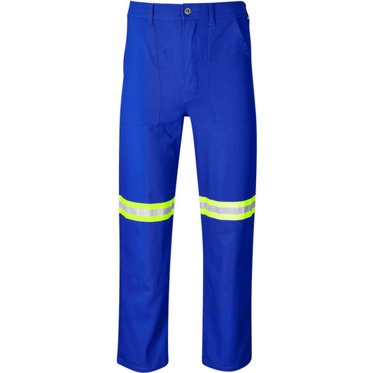 Artisan Premium 100% Cotton Pants - Reflective Legs - Yellow Tape