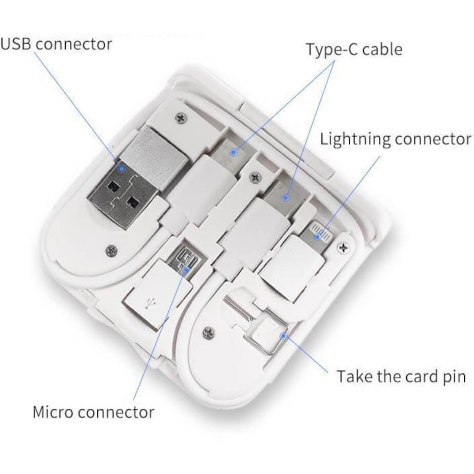 Bolero @memorii 2-in-1 Wireless Charger with Multi Cable Set