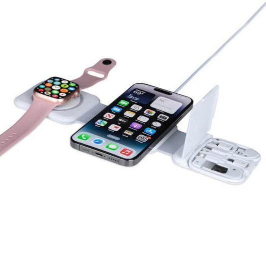 Bolero @memorii 2-in-1 Wireless Charger with Multi Cable Set