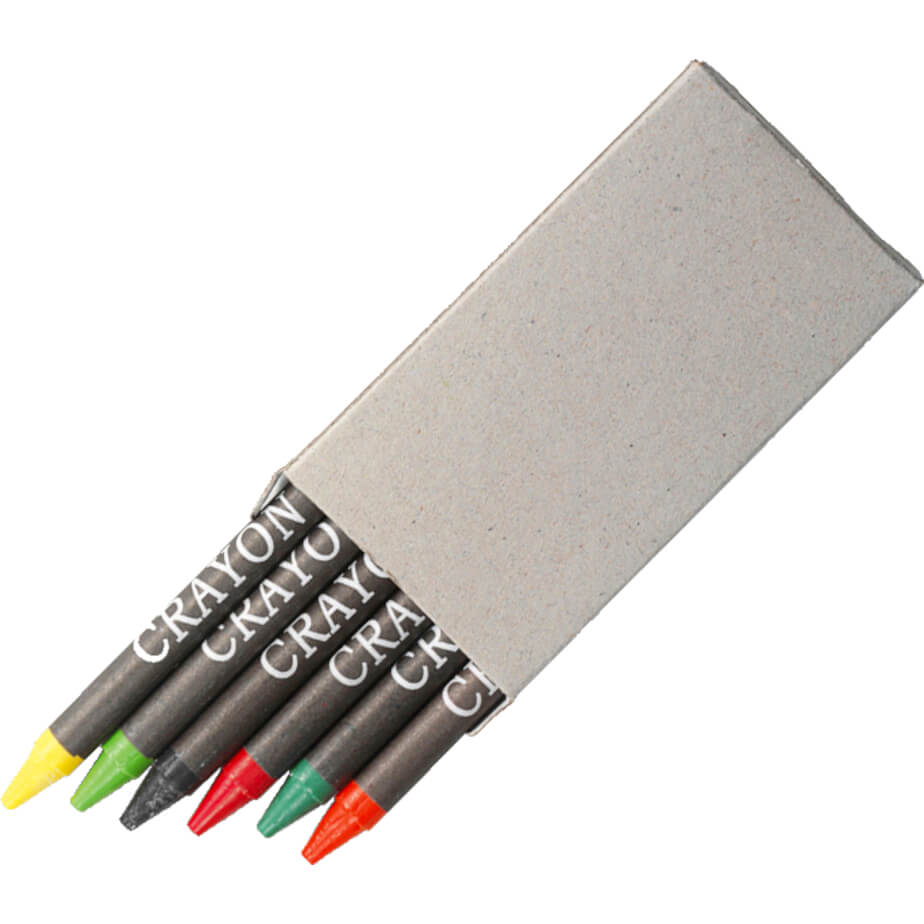 Crayons in Recycled Box Set of 6