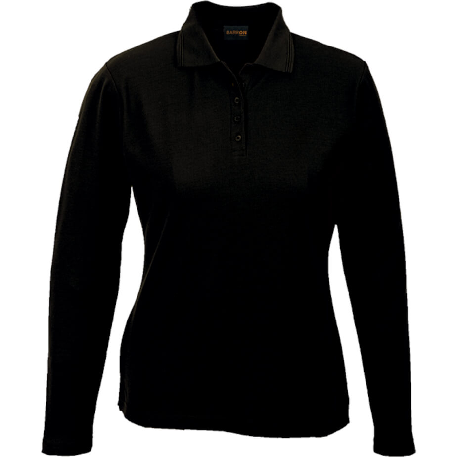 Ladies 175g Pique Knit Long Sleeve Golfer