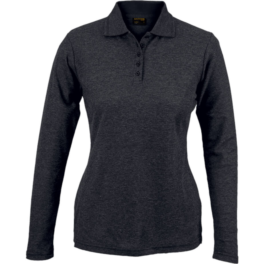 Ladies 175g Pique Knit Long Sleeve Golfer