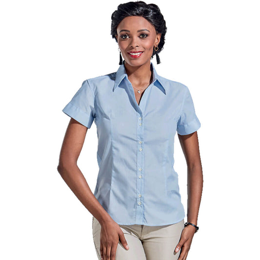 Ladies Century Blouse Short Sleeve