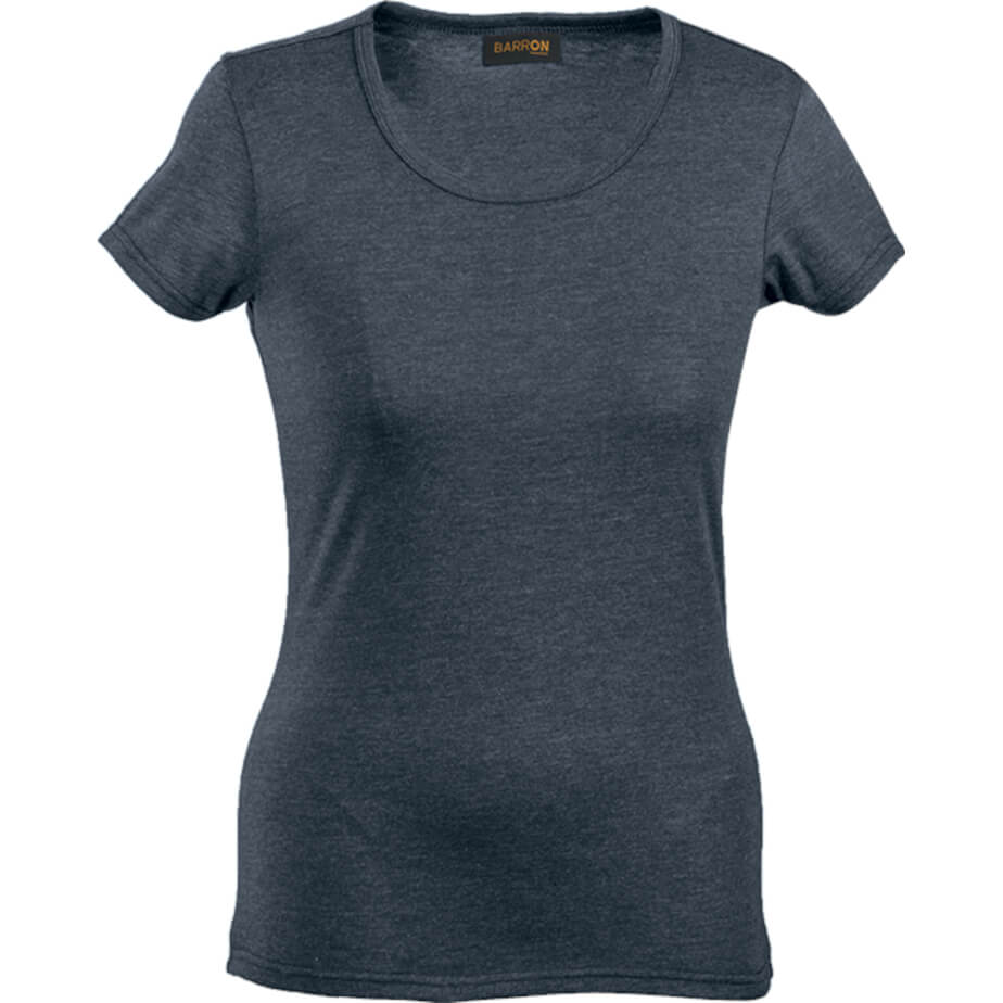 Ladies Melange Crew Neck T-Shirt