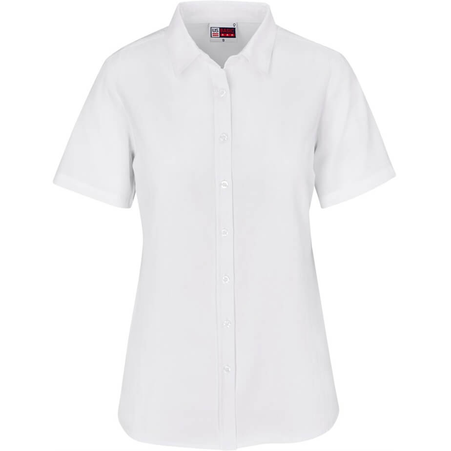 Ladies Short Sleeve Oxford Shirt