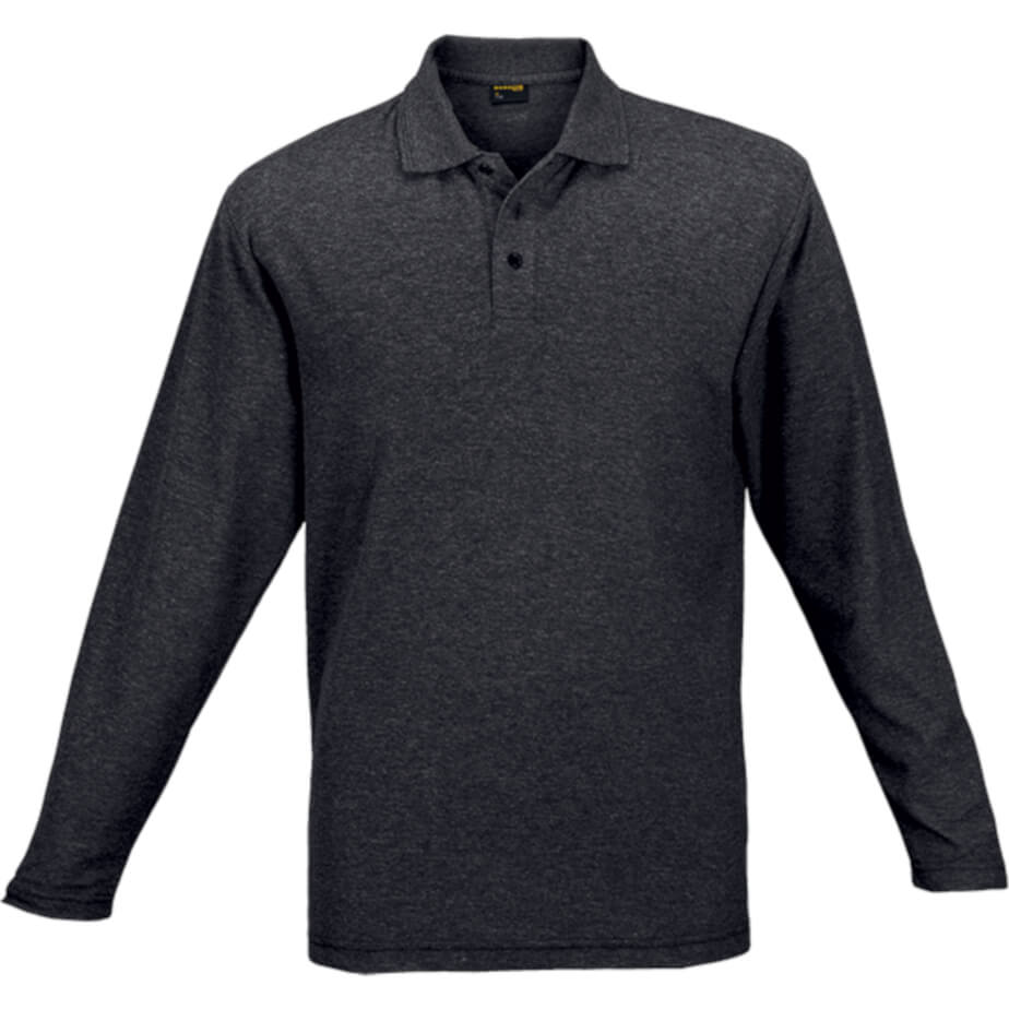 Mens 175g Pique Knit Long Sleeve Golfer