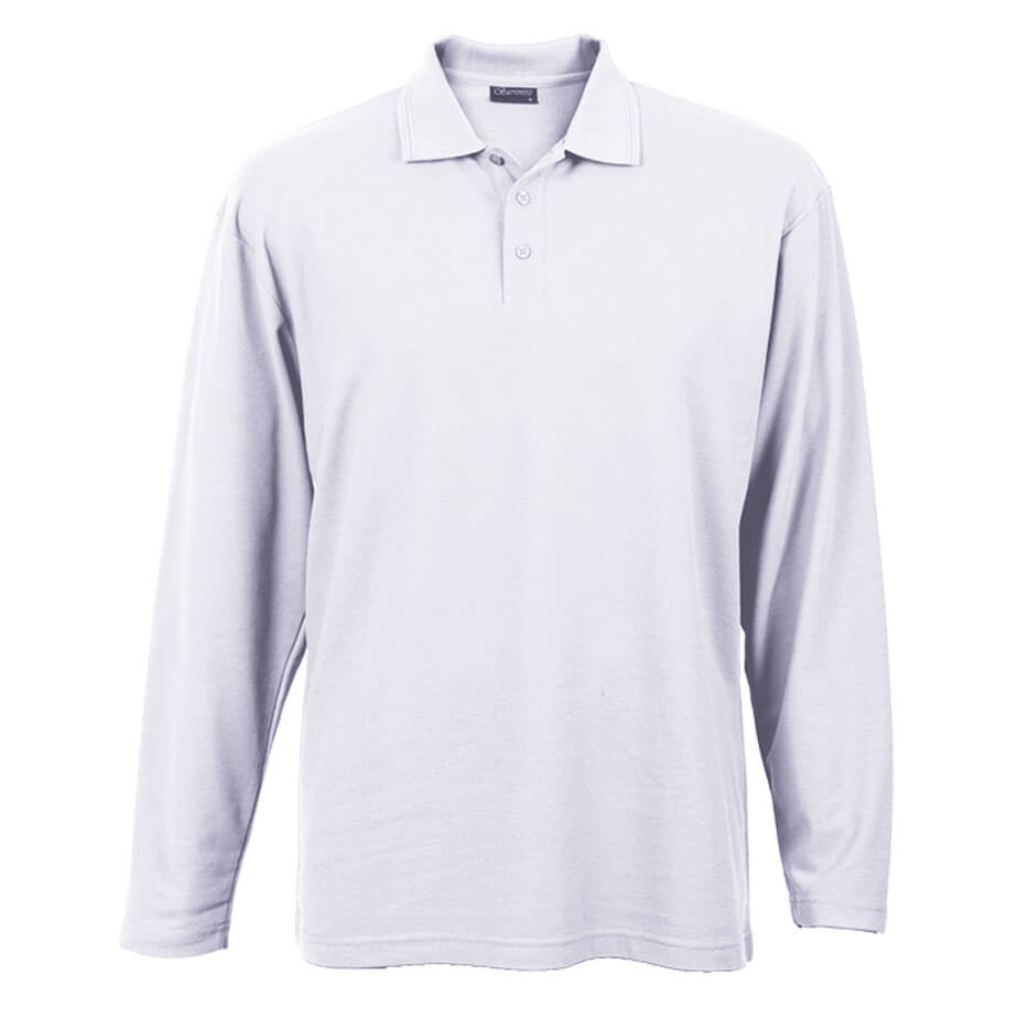 Mens 175g Pique Knit Long Sleeve Golfer