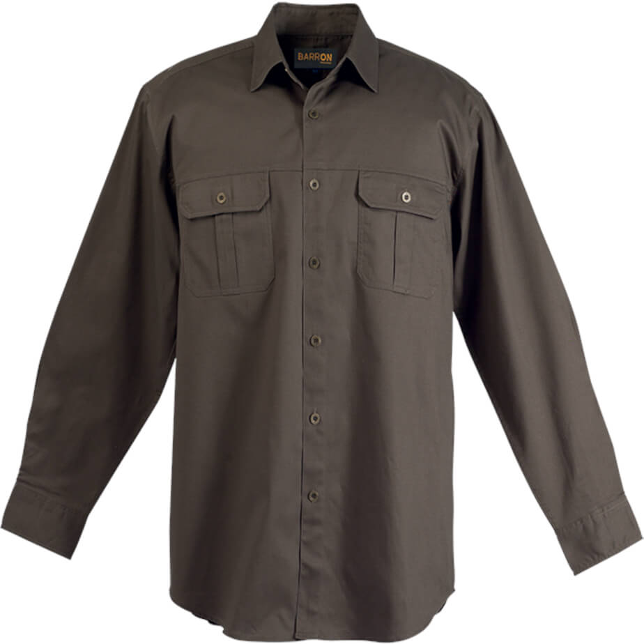 Men's Bush Shirt Long Sleeve