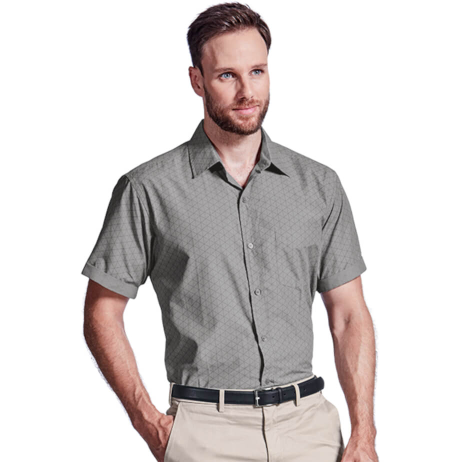 Mens Claremont Lounge Shirt Short Sleeve