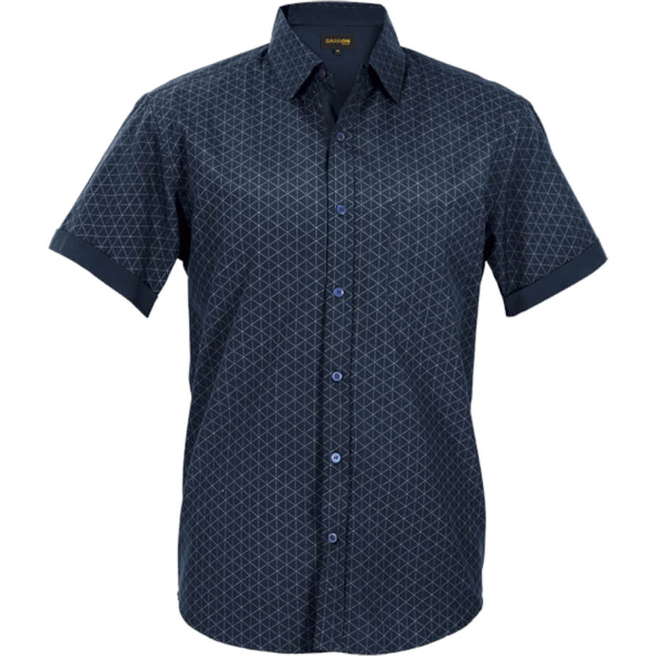 Mens Claremont Lounge Shirt Short Sleeve