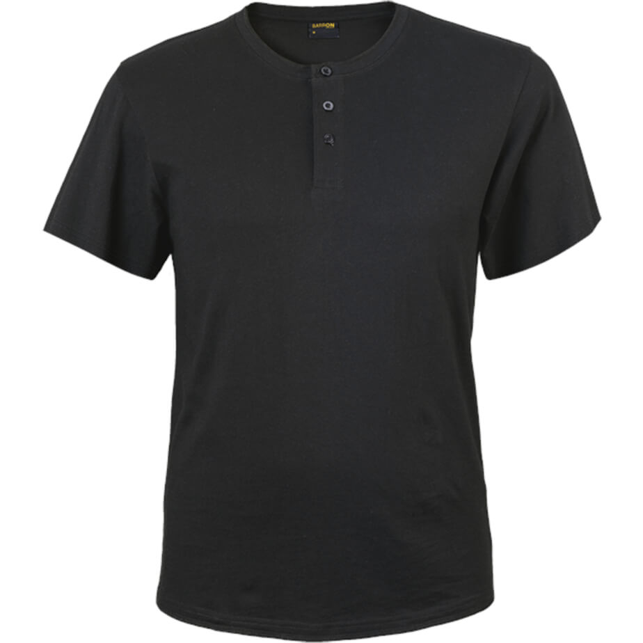 Mens Henley Short Sleeve T-Shirt