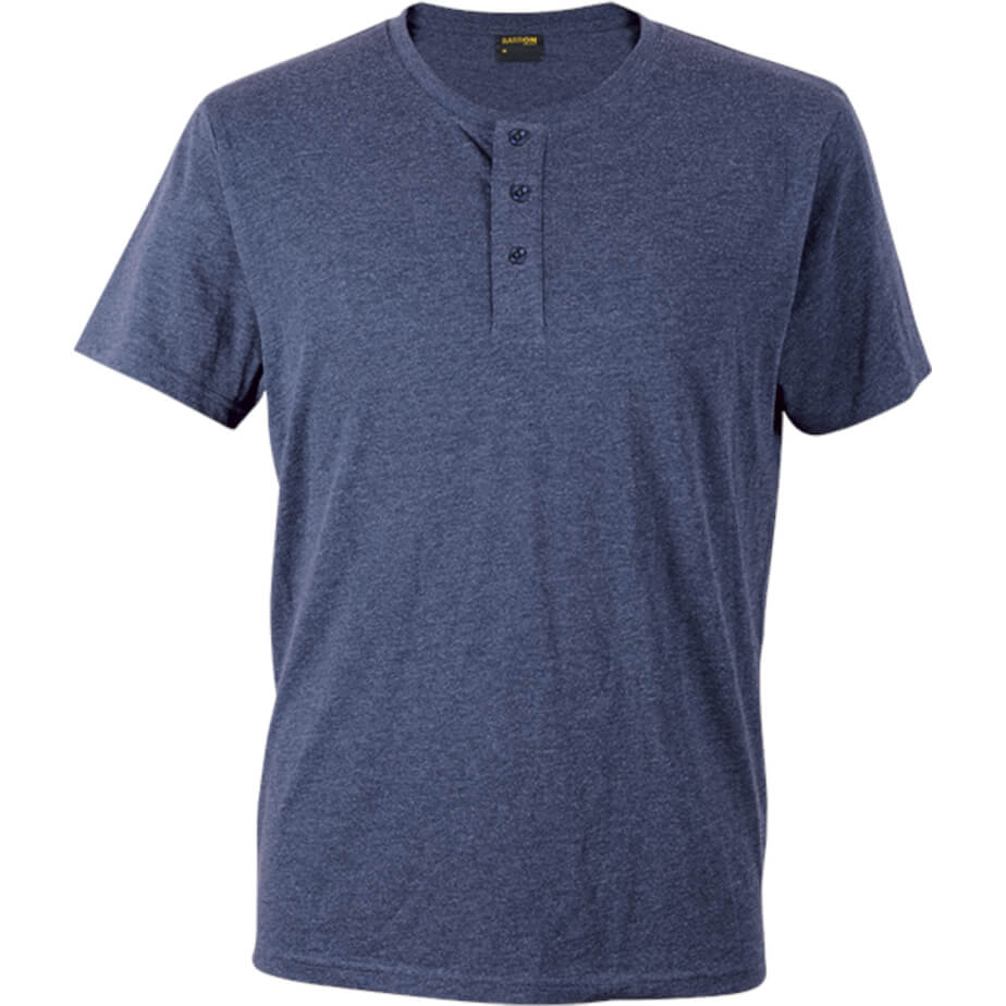 Mens Henley Short Sleeve T-Shirt