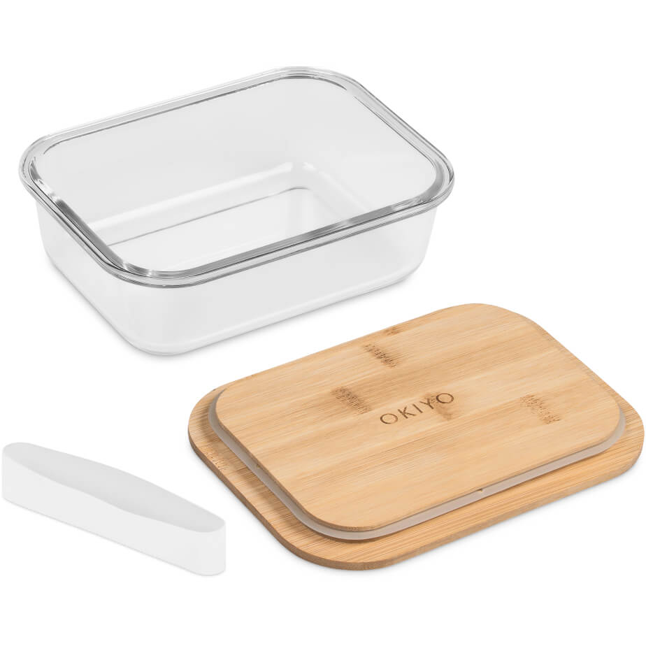 Okiyo Moshi Glass & Bamboo Lunch Box