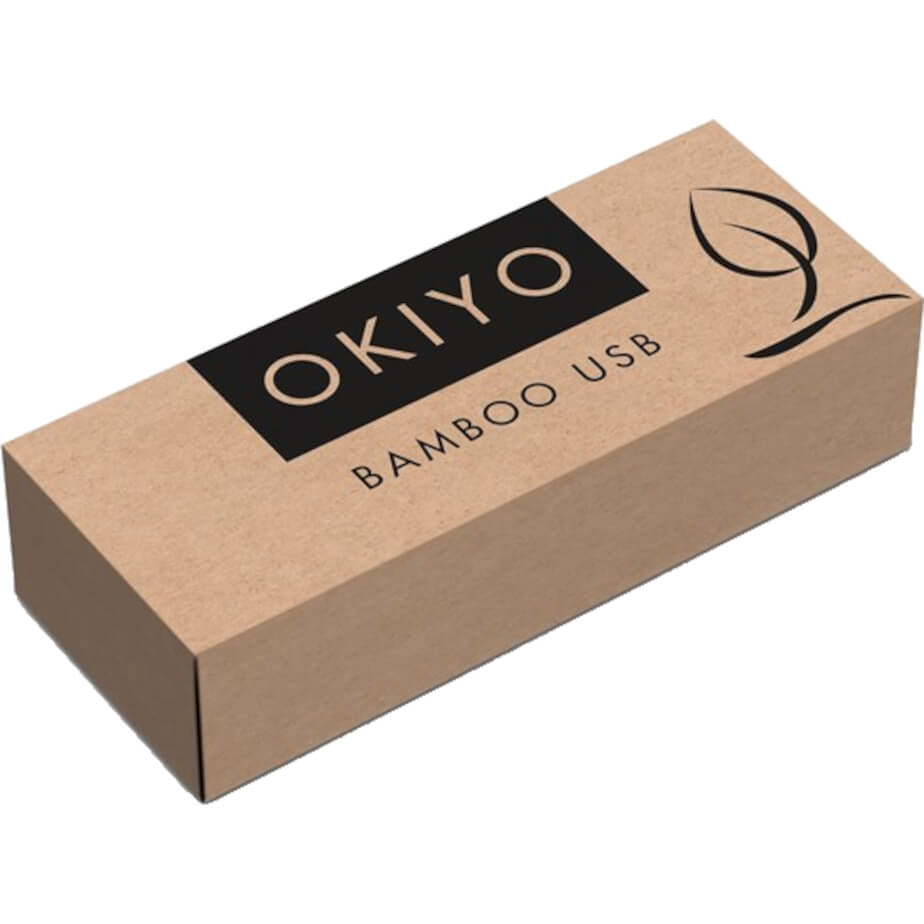 Okiyo Benkyou Bamboo Flash Drive Keyholder - 8GB