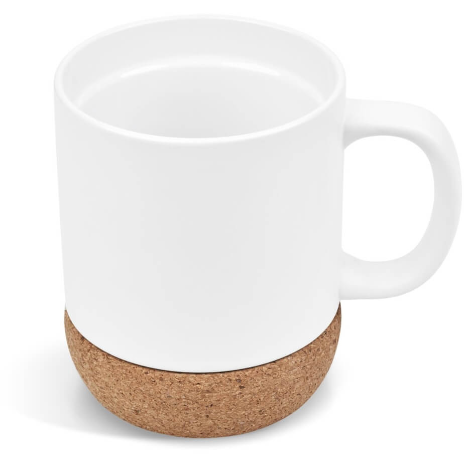 Serendipio Sienna Cork & Ceramic Sublimation Coffee Mug