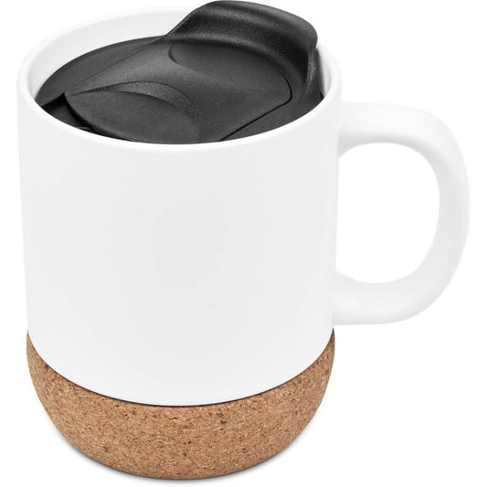 Serendipio Sienna Cork & Ceramic Sublimation Coffee Mug