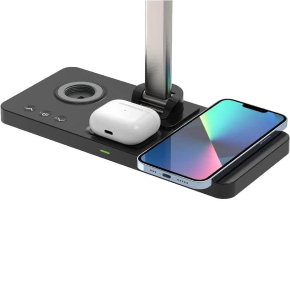 Veles @memorii 3-in-1 Wireless Charger with Desk Lamp