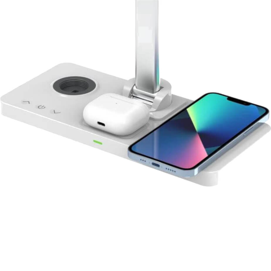 Veles @memorii 3-in-1 Wireless Charger with Desk Lamp